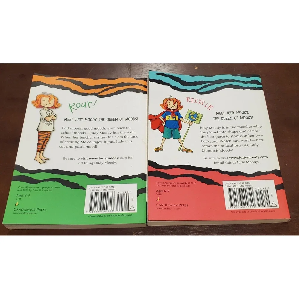 Judy Moody #1 Was In A Mood And #3‎ Saves The World By Megan McDonald